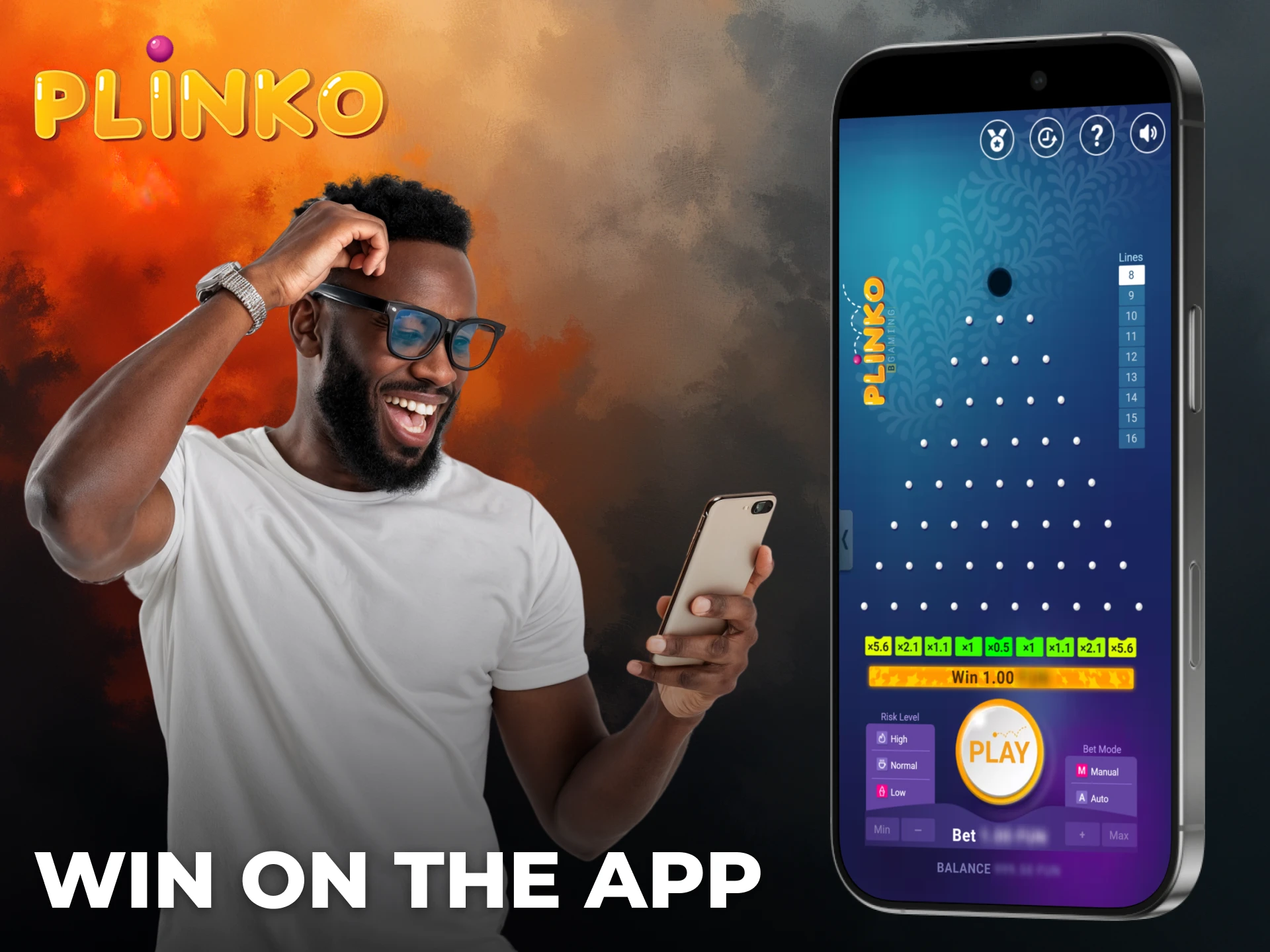Win real cash by playing Plinko on trusted African gambling apps.