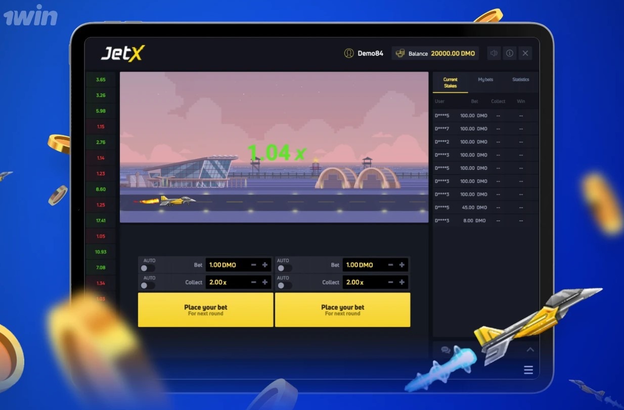 Try the JetX demo game for free before betting real money.